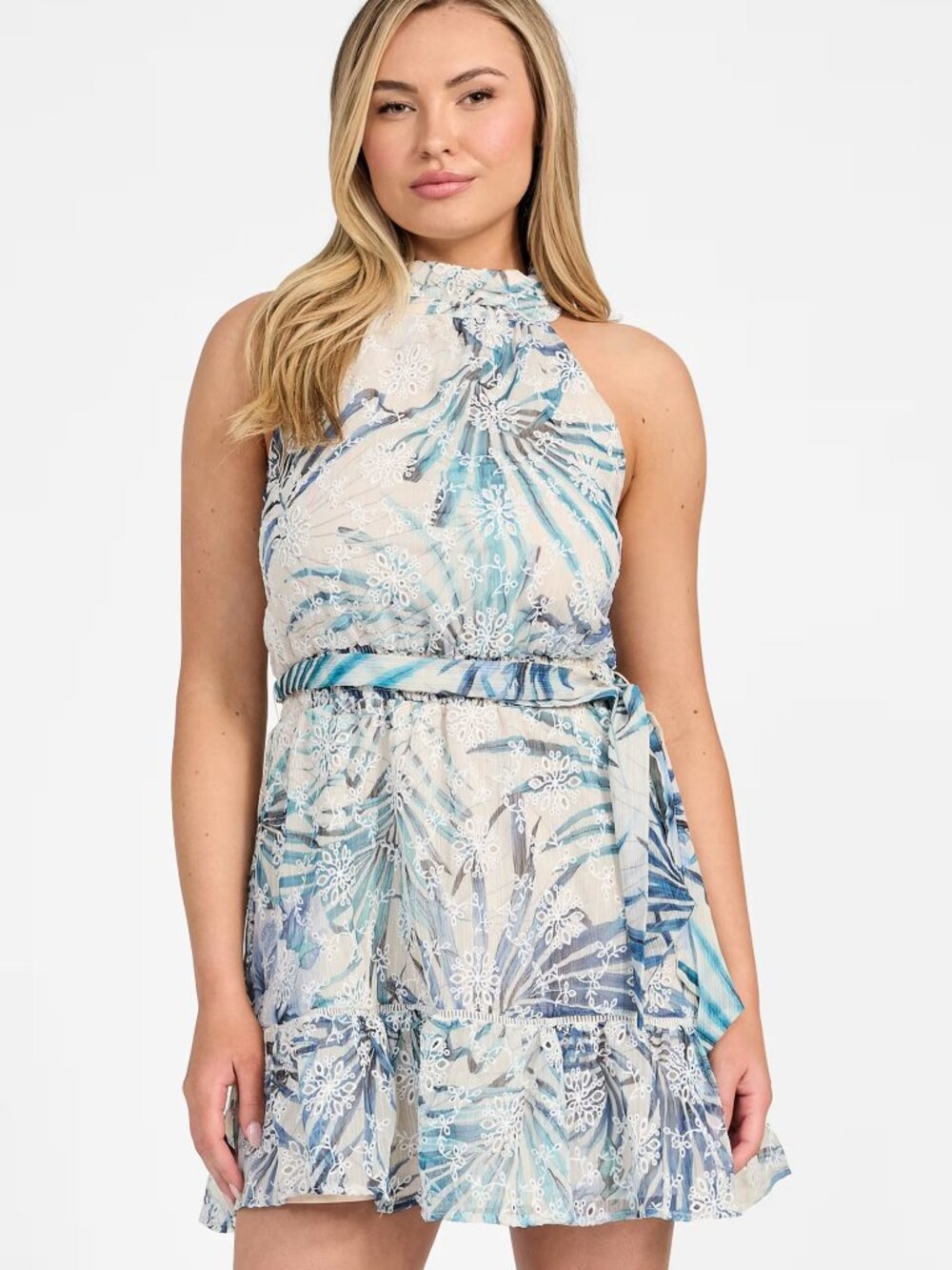 Guess Halter Chiffon Dress NWT
